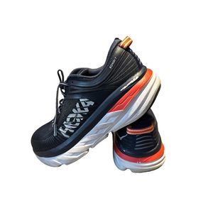 Hoka Bondi 7 Road-Running Shoes - Women's size 7.5 navy blue pink coral
